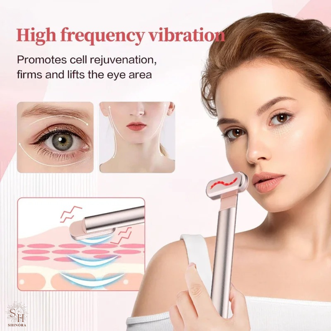GlowLift 4-in-1 Red Light Therapy + Microcurrent Facial Wand